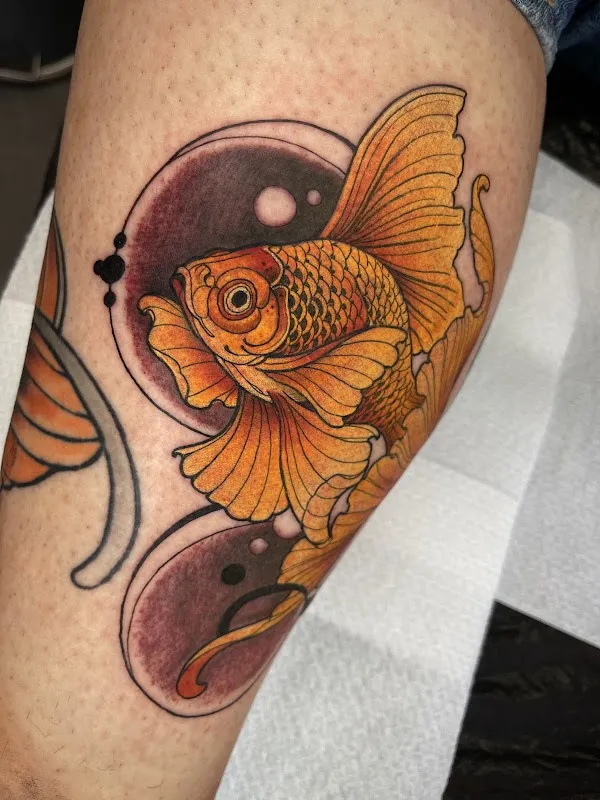 Swans and Crosses Tattoo